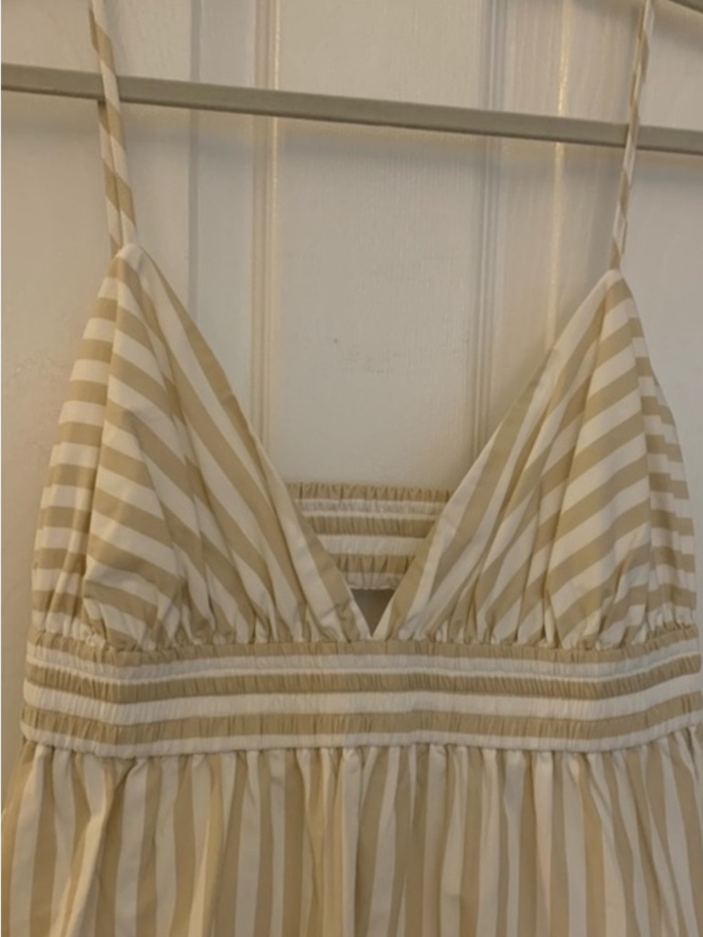 Banana Republic Cream Striped Maxi Sundress - Picture 2 of 4